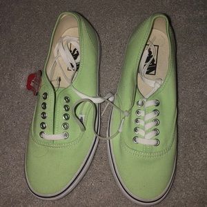 Light green vans